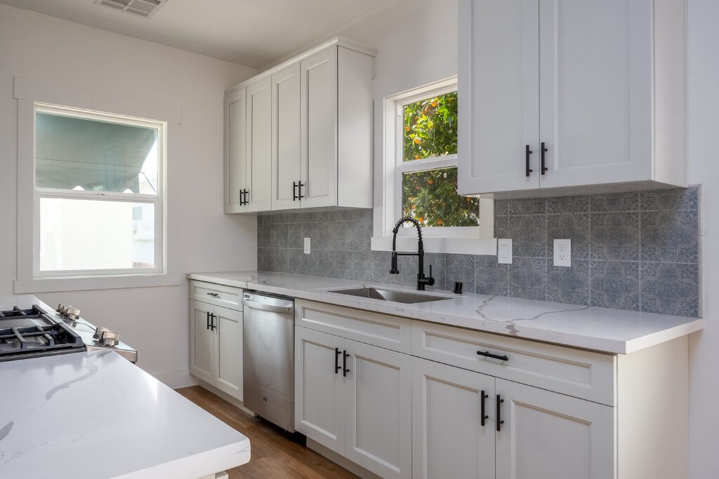 Modern kitchen display featuring Shell City