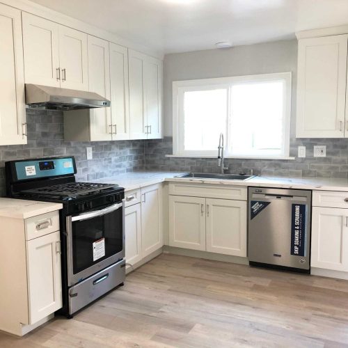 Shell City SCY | Modern Off-White Frameless Kitchen Cabinets