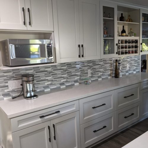 Shell City SCY | Modern Off-White Frameless Kitchen Cabinets