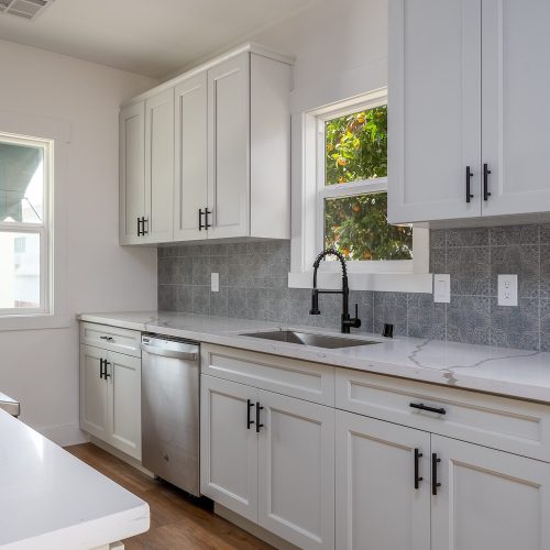 Modern kitchen display featuring Shell City